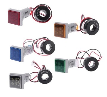 ИНДИКАТОР метр 220В 230В вольтметр амперметр напряжения СВЕТОДИОД ЗЕЛЕНЫЙ