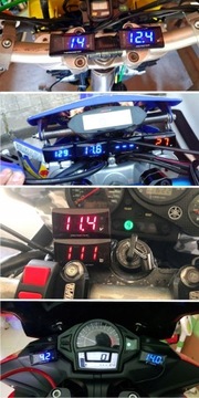 ДИСПЛЕЙ ТЕМПЕРАТУРЫ ДВИГАТЕЛЯ КОСО ЖК-ТОНКИЙ ИНДИКАТОР ТЕРМОМЕТР МОТОЦИКЛА