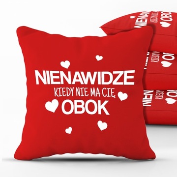 PODUSZKA 40x40 Czerwona na WALENTYNKI Dużo WZORÓW