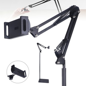 Держатель для мобильного телефона и планшета Регулируемая напольная подставка с гибким кронштейном премиум-класса