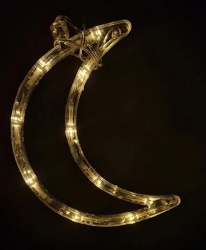 Ozdoba okienna KSIĘŻYC LED CIEPŁE ŚWIATŁO