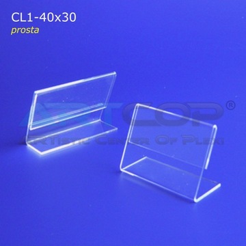 Прайс-лист из оргстекла, подставка для описания CL1-40x30, 10 шт.