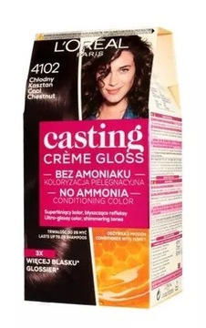 L'OREAL Casting Creme Gloss 4102 Chłodny Kasztan