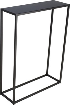 Konsolka Loft Metal Wąska 60x20h78 Czarna