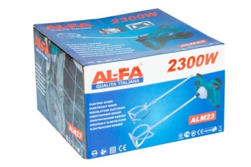 ЭЛЕКТРИЧЕСКИЙ СМЕСИТЕЛЬ ДЛЯ РАСТВОРА, КЛЕЯ, БЕТОНА, КРАСОК, ШТУКАТУРКИ, 2x СМЕСИТЕЛЬ