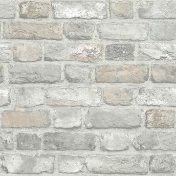 Tapeta SZARA CEGŁA efekt postarzenia MUR flizelina