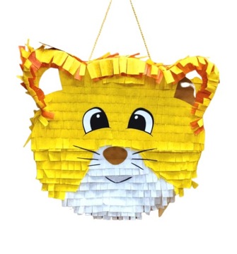 PINIATA GŁOWA LWA LEW urodziny dekoracja pinata