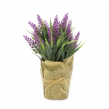 SZTUCZNE KWIATY W DONICZCE Wrzos 20cm KOLORY