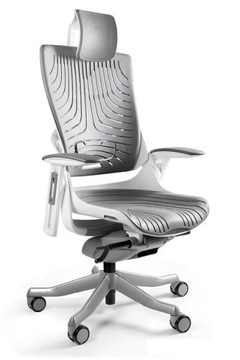 Fotel Wau 2 Unique elastomer biały ergonomia biuro
