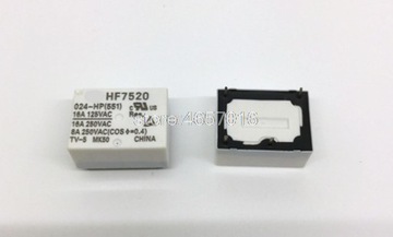 10 sztuk/partia HF7520-024-HP przekaźnik 24VDC 4-p