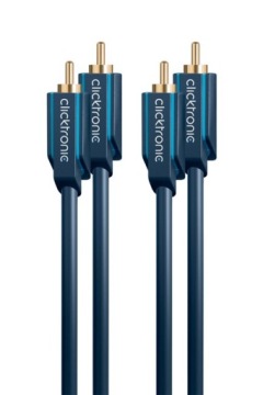 Кабель 2x RCA / 2x RCA 0,5 м Clicktronic