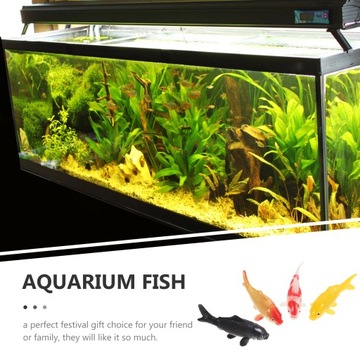 DEKORACJA ZBIORNIKA REALISTYCZNA ZŁOTA RYBKA