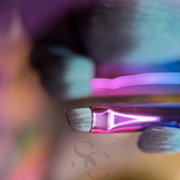 ZESTAW pędzelki do makijażu pędzle 7szt rainbow