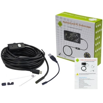 ЭНДОСКОПНАЯ ИНСПЕКЦИОННАЯ КАМЕРА 5M ANDROID ПК USB LED
