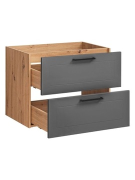 ШКАФ ДЛЯ УМЫВАЛЬНИКА 80СМ MADERA ARTISAN ДУБ ГРАФИТ