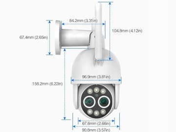 IP-КАМЕРА WIFI НАРУЖНАЯ ВРАЩАЮЩАЯСЯ 4MP 4MPx 8MP 8MPx 4K СВЕРХМОЩНЫЙ ЗУМ X8