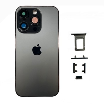 KORPUS OBUDOWA Tył Ramka Apple Do iPhone 14 Pro Space Black Czarny Komplet