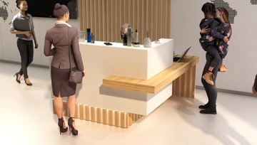 Стойка ресепшн R202 рейка 180х220см