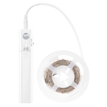 TAŚMA LED LAMPKA CZUJNIK RUCHU BATERIE USB 3m