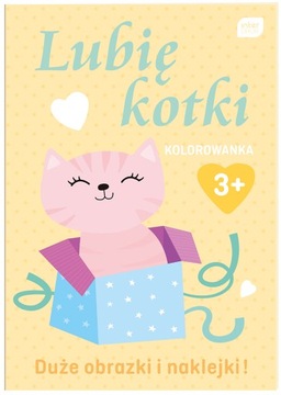 Kolorowanka INTERDRUK z naklejkami LUBIĘ KOTKI