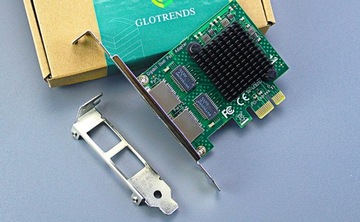 2-портовая сетевая карта Gigabit PCIe Ethernet, порт LAN RJ45 10/100/1000 Мбит/с