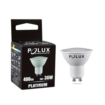 Żarówka LED 4,8W GU10 b.ciepła 400lm Platinum