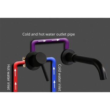 Черный смеситель для раковины, смеситель для ванной комнаты