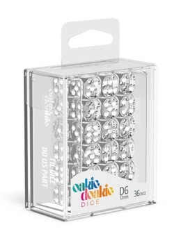 Zestaw kości Oakie Doakie 36 K6 Translucent Clear
