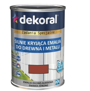 DEKORAL EMAKOL STRONG ORZECH ŚREDNI 0.9L