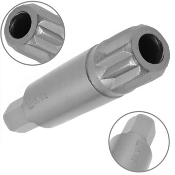 BIT 10MM SPLINE Z OTWOREM 16x75MM S2 EXCLUSIVE