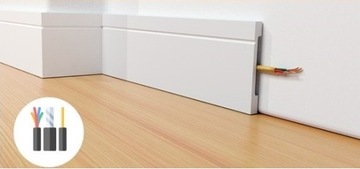 Listwa przysufitowa, BIAŁE LISTWY SUFITOWE 80x70mm