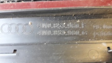 4M0853960F LIŠTA DVEŘE PRAVÝ PŘEDNÍ AUDI Q7 STŘÍBRNÁ