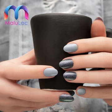MaluLac lakier hybrydowy BIAŁY TROCHĘ INNY #1101