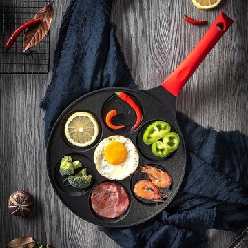 PATELNIA ZE WZORAMI ZWIERZĄT DLA DZIECI PANCAKES NALEŚNIKI JAJKA CZARNA