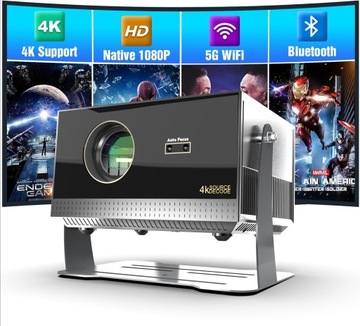 PROJEKTOR RZUTNIK LED ANDROID PRZENOŚNY Mirai Optics CINEMA HD 4K FULL HD