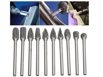 НАБОР СВЕРЛ ДЛЯ РЕЗЬБЫ ПО ДЕРЕВО, МЕТАЛЛУ, НАПИЛЬНИК 10 ШТ. 3 ММ.