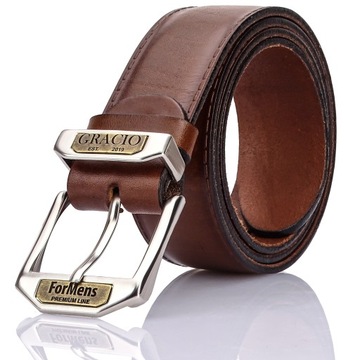 STYLOWY i Funkcjonalny PASEK GRACIO Meski BRAZ 140 cm Formens Premium Line