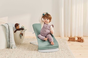 СТУЛ BABYBJORN BALANCE SOFT 2IN1 СТУЛ ТКАНЫЙ/ДЖЕРСИ ЗЕЛЕНЫЙ/СЕРЫЙ