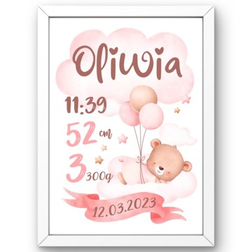 METRYCZKA DLA DZIEWCZYNKI PAMIĄTKA PREZENT CHRZEST