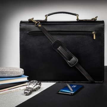 КЛАССИЧЕСКИЙ МУЖСКОЙ КОЖАНЫЙ ПОРТФЕЛЬ N01-BL