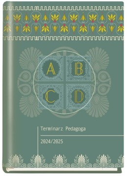 Terminarz Pedagoga 2024/2025 A5 Michalczyk I Prokop odcienie zieleni