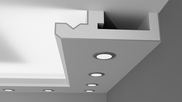 podwieszany sufit, halogen led , zabudowa sufitu