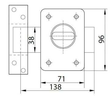 Накладной замок JANIA Z005