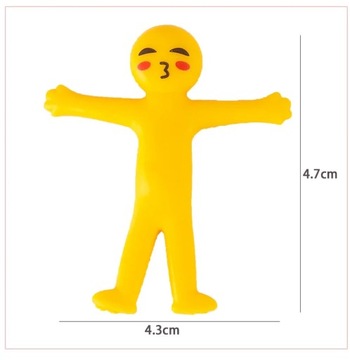 ИГРУШКА-АНТИСТРЕСС, РАСТЯЖАЕМЫЙ ЧЕЛОВЕК, ЭМОЦИИ, СЕНСОРНАЯ СЛАША, 4 шт.