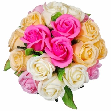 Букет из мыла цветы розы 19 шт цветочная коробка ПОДАРОК ​​ПОДАРОК ​​НА РАЗНЫЕ СЛУЧАИ