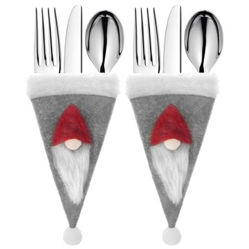 ETUI POKROWIEC NA SZTUĆCE BUTELKĘ ŚWIĘTA ZESTAW x2