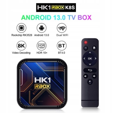 Smart TV Box HK1 RBOX Android 13 4G/64G двойной WIFI