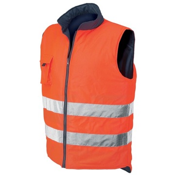 Kamizelka Dwustronna Odblaskowa Bezrękawnik r.3XL