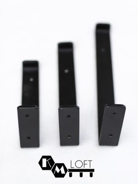 LOFT полкодержатель, держатель, полкодержатель, 20 см, угол черный металл.