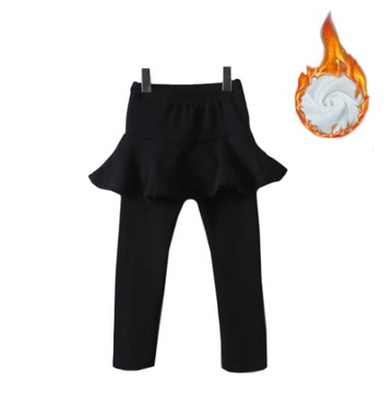 LEGGINSY ZE SPÓDNICĄ 2w1 SPODNIE OCIEPLANE GETRY